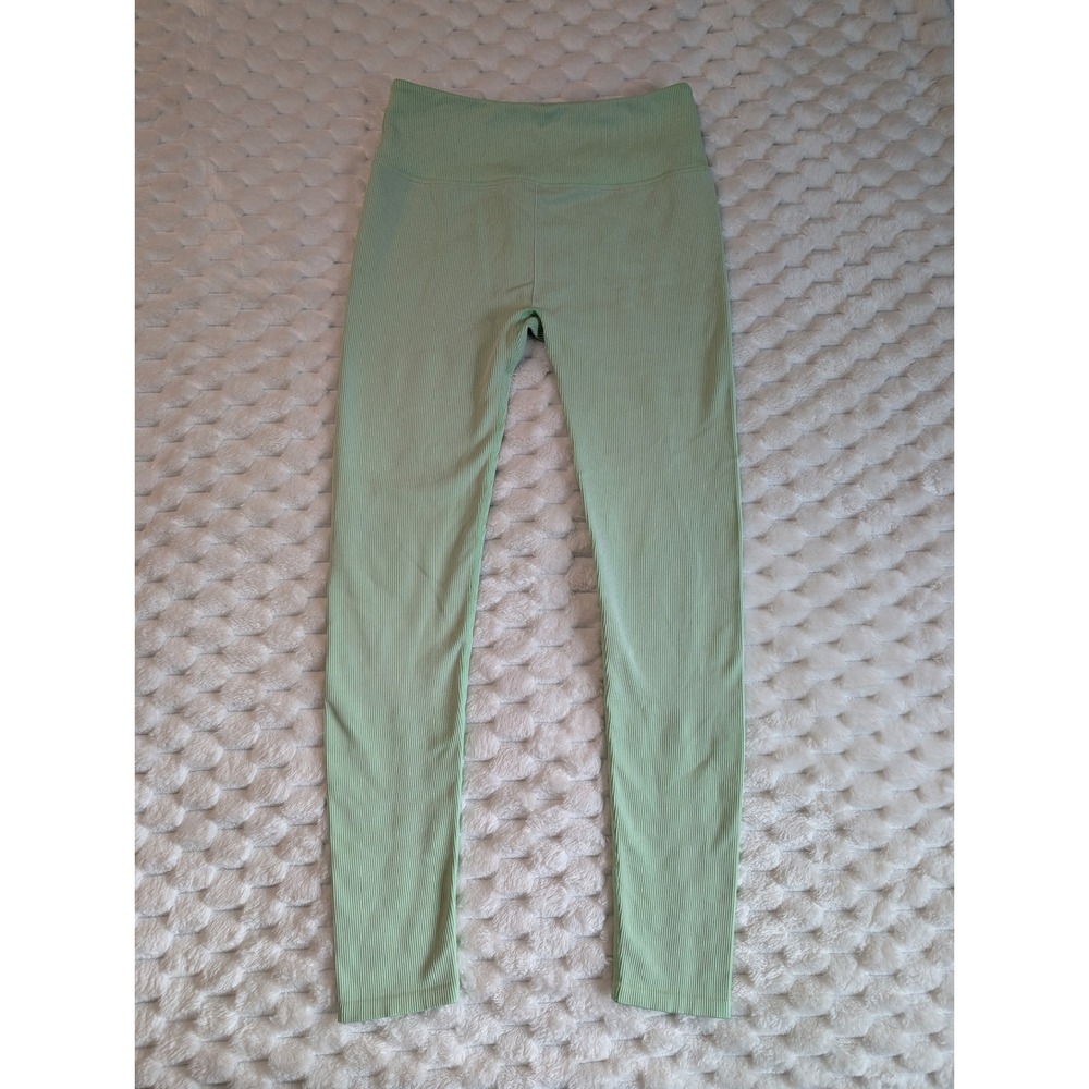 Fabletics Ribbed Seamless High Waisted‎ Leggings Athletic Gym Activewear M